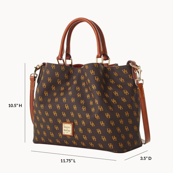 NWT Dooney & Bourke Women\'s Gretta Small Brenna Satchel Old Money Quiet Luxury